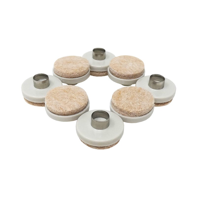 شيبرد هارد وير Shepherd Hardware 9934 أظافر لباد على وسادات الأثاث مقاس 1 بوصة، 8 عبوات، لون اللوز - Image 1